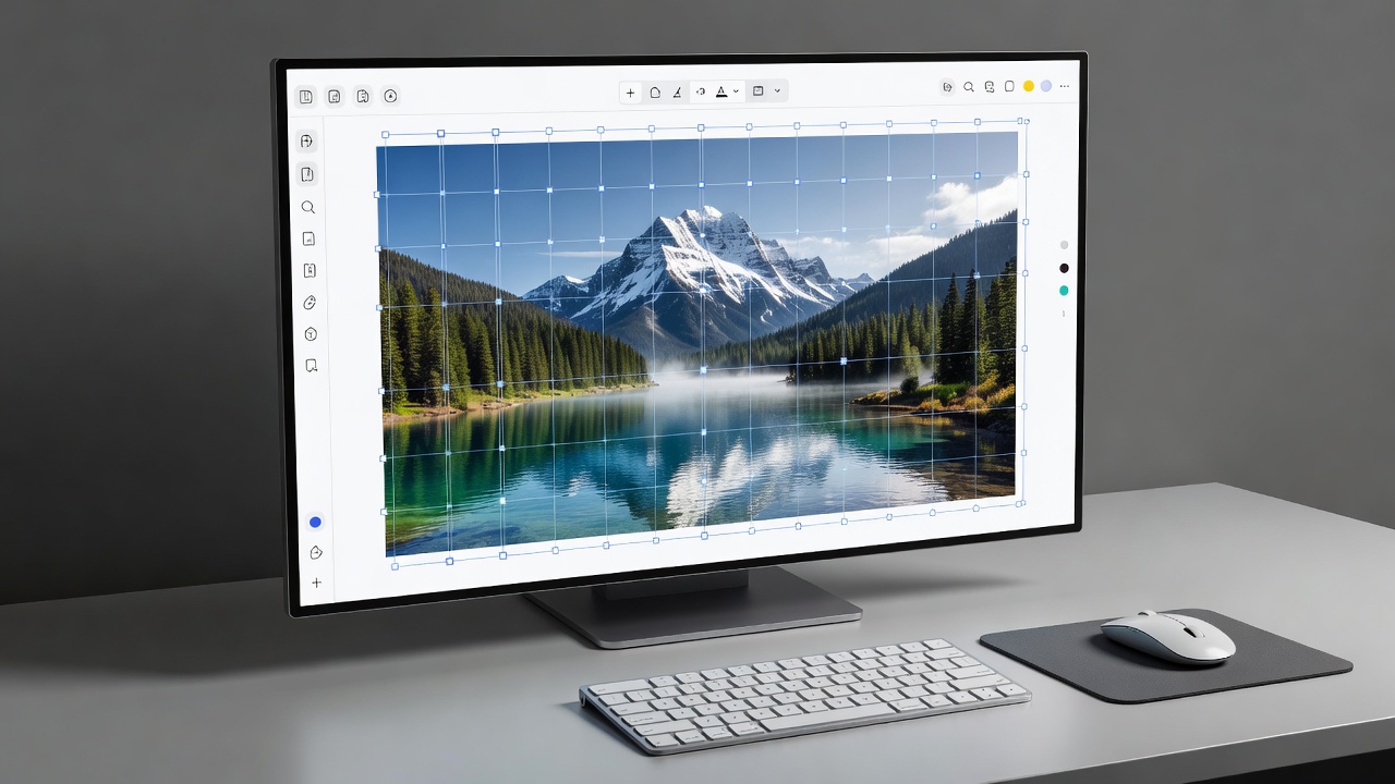 Beautiful.ai slide design workspace showing automated grid layout engine